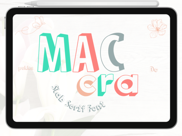 Maccra: A Versatile Slab Serif Font for Creative Projects