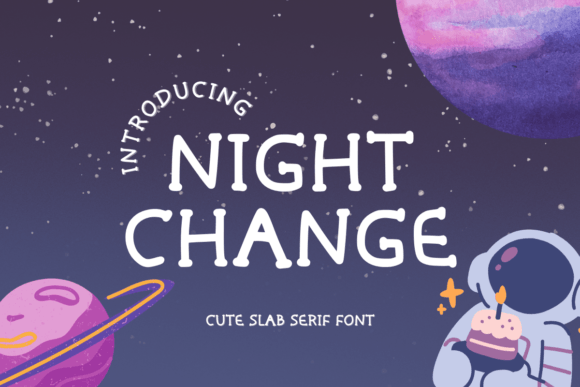 Night Change: A Playful Font for Creative Expression