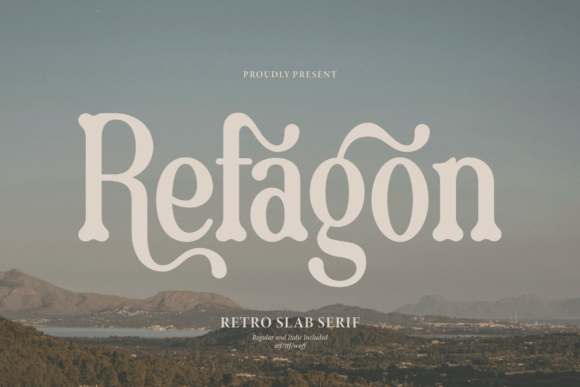 Refagon: A Bold, Nostalgic Font for Modern Design