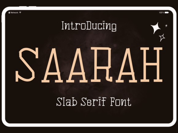 Saarah: A Fun and Quirky Slab Serif Font for Creative Projects