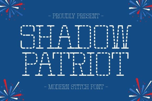 Shadow Patriot: A Bold and Unique Slab Serif Font for Creative Projects