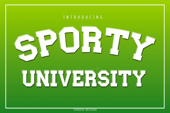 Sporty University: A Bold Font for Creative Projects