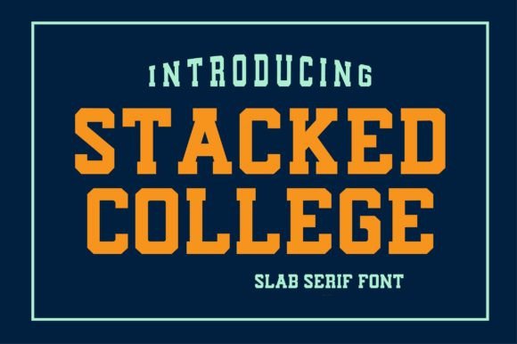 Stacked College: The Bold, Timeless Font for Collegiate Style