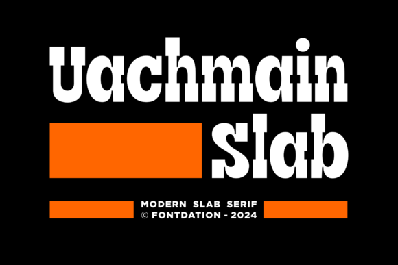 Uachmain Slab: A Bold Font for Modern Design