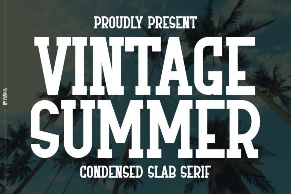 Vintage Summer: A Stylish Font for Timeless Creativity